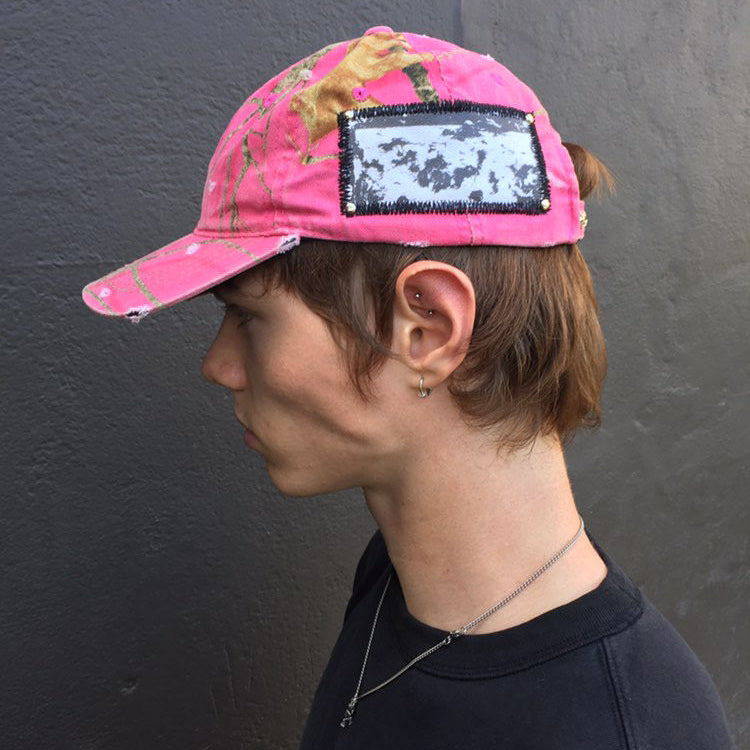1 of 1 Handcrafted Military Cap–Pink Realtree