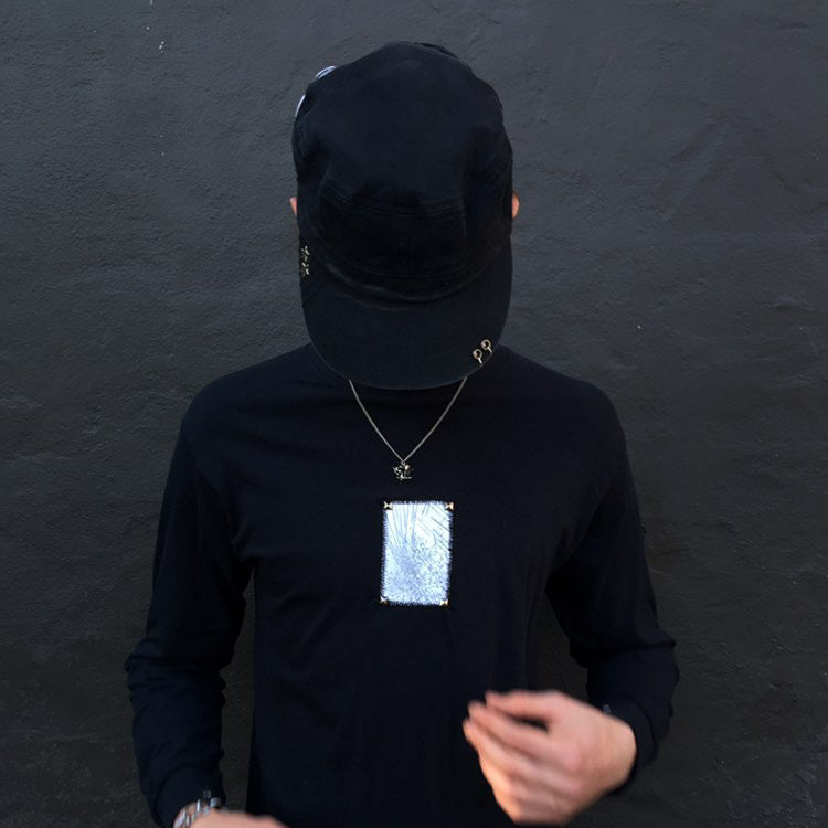 1 of 1 Black Patched Shirt–Broken
