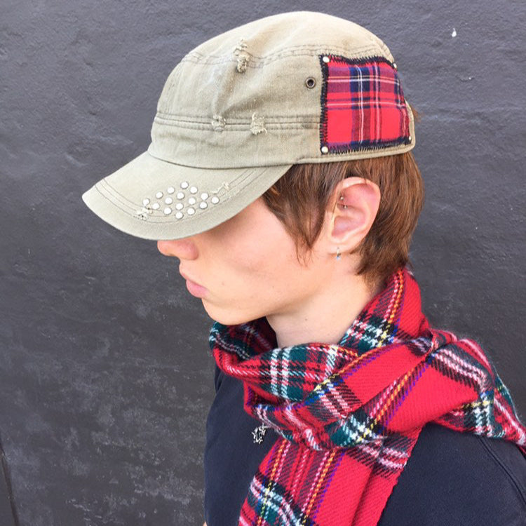 1 of 1 Handcrafted Military Cap–Autumn