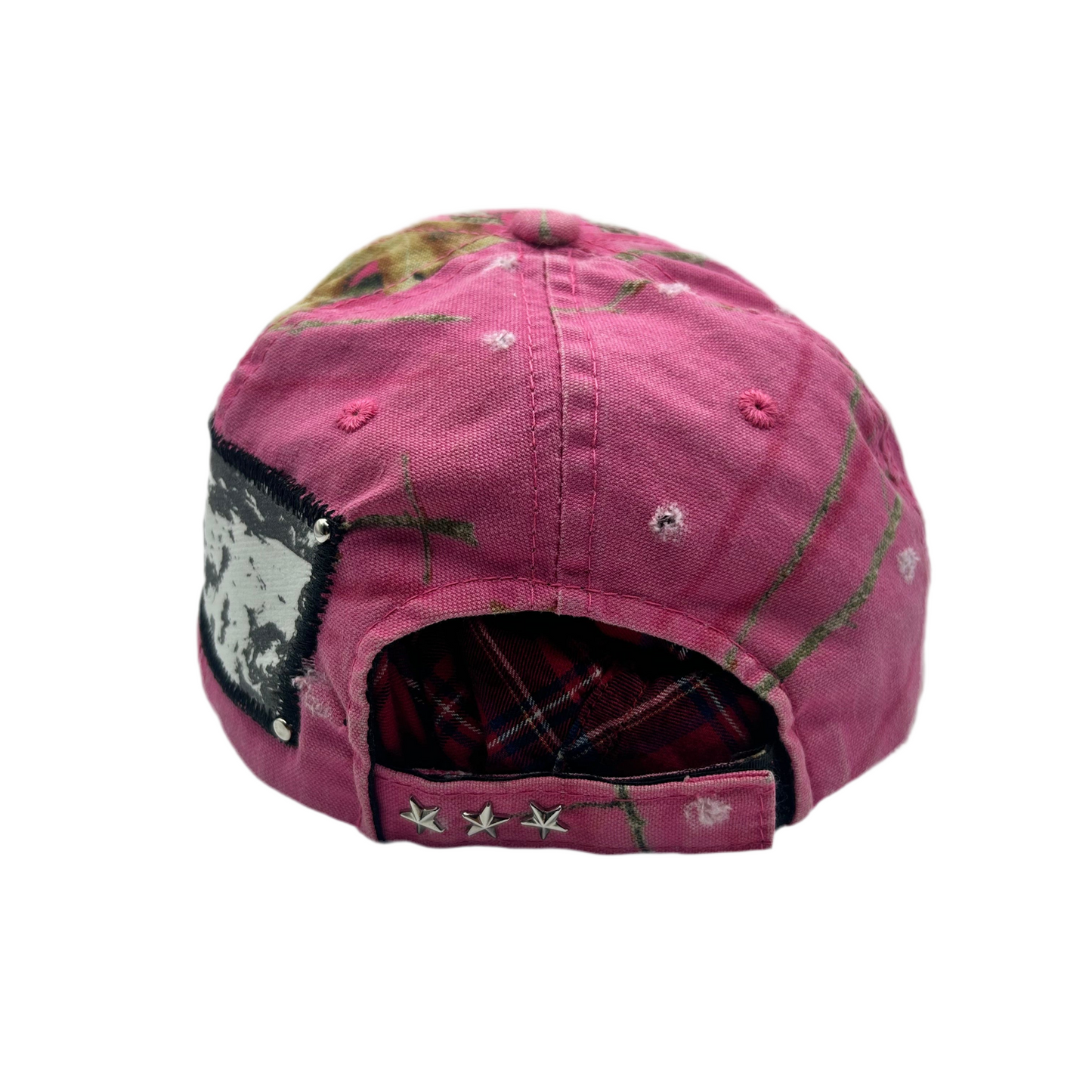 1 of 1 Handcrafted Military Cap–Pink Realtree