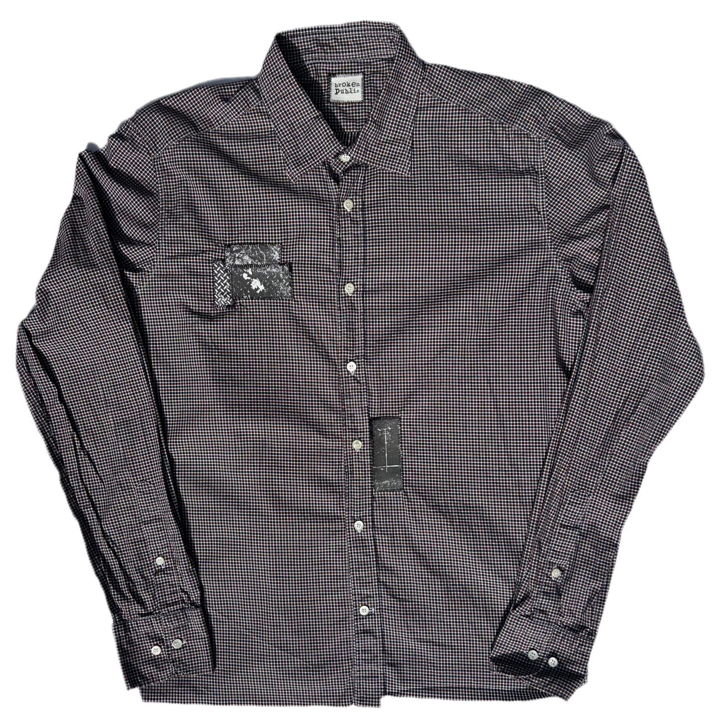 1 of 1 Patchwork Button Up–Ash