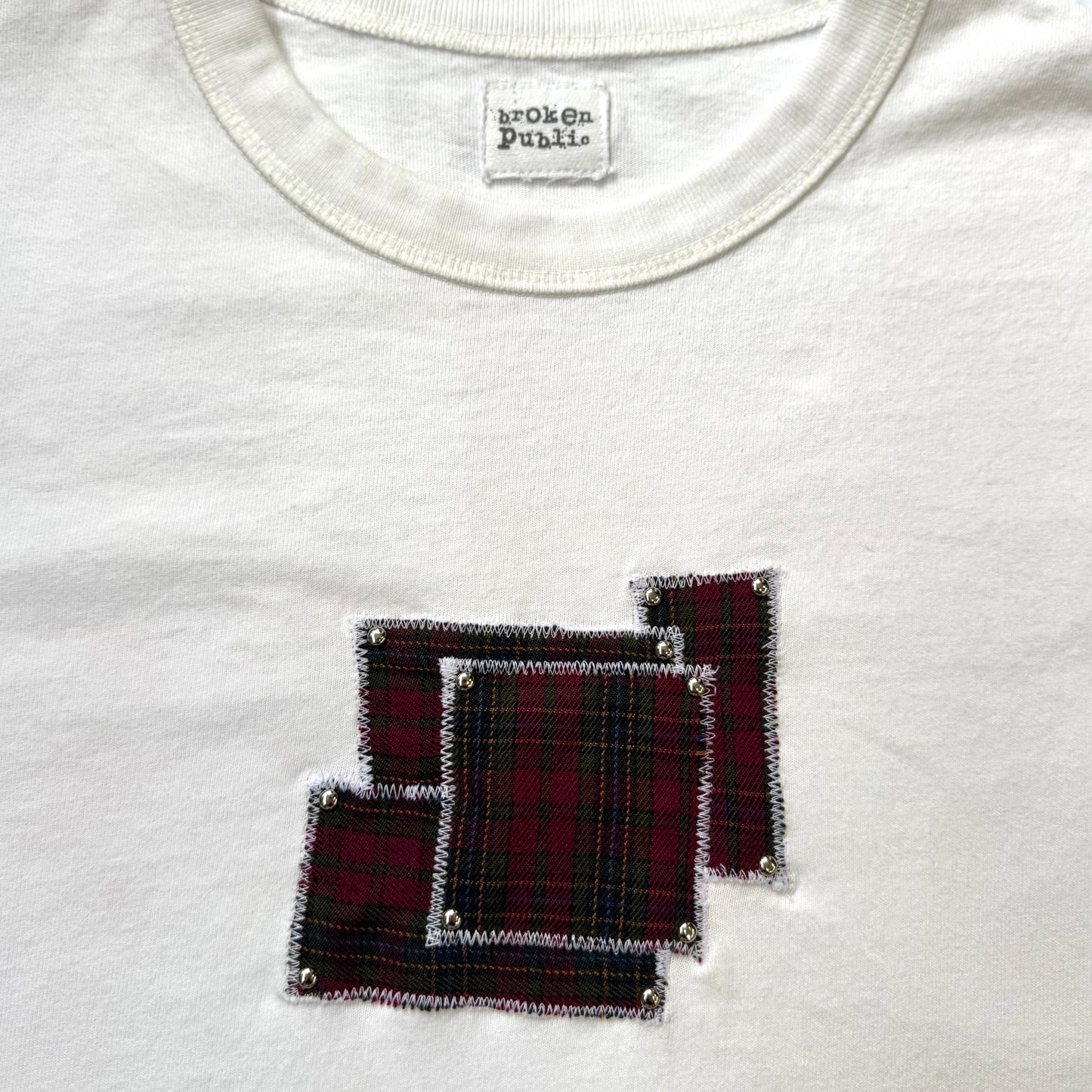 “Christmas” Tartan Patchwork shirt