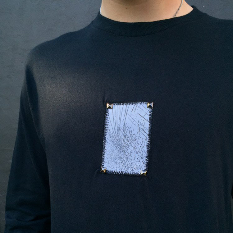 1 of 1 Black Patched Shirt–Broken
