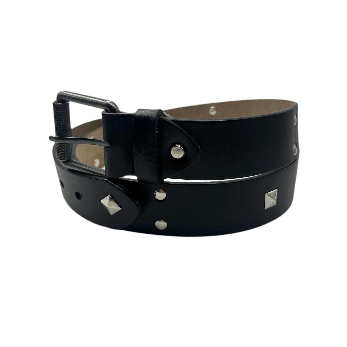 1 of 1 Handcrafted Genuine Leather Belt–Black