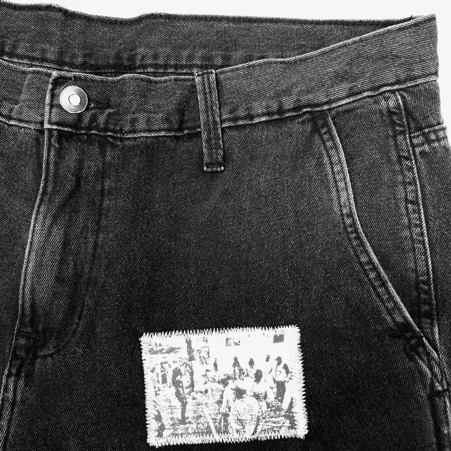 1 of 1 Handcrafted Black Carpenter Jeans