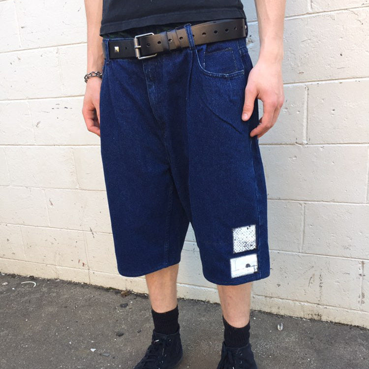 1 of 1 Handcrafted Dark Navy Edwin Jorts