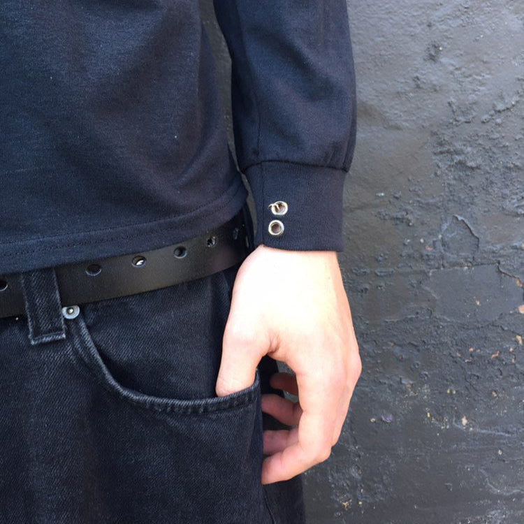 1 of 1 Black Patched Shirt–Broken
