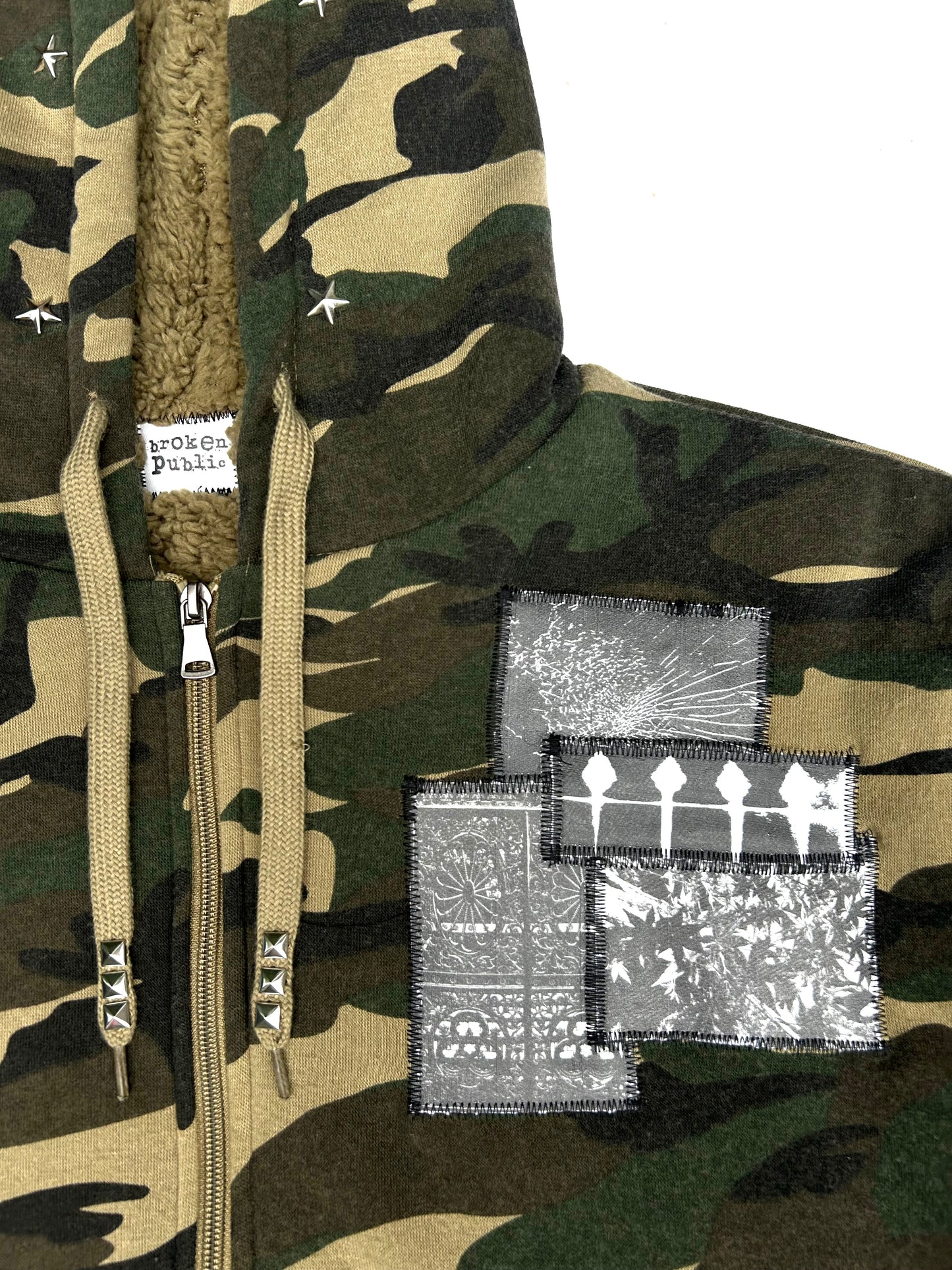 Camouflage Zip Up Hoodie