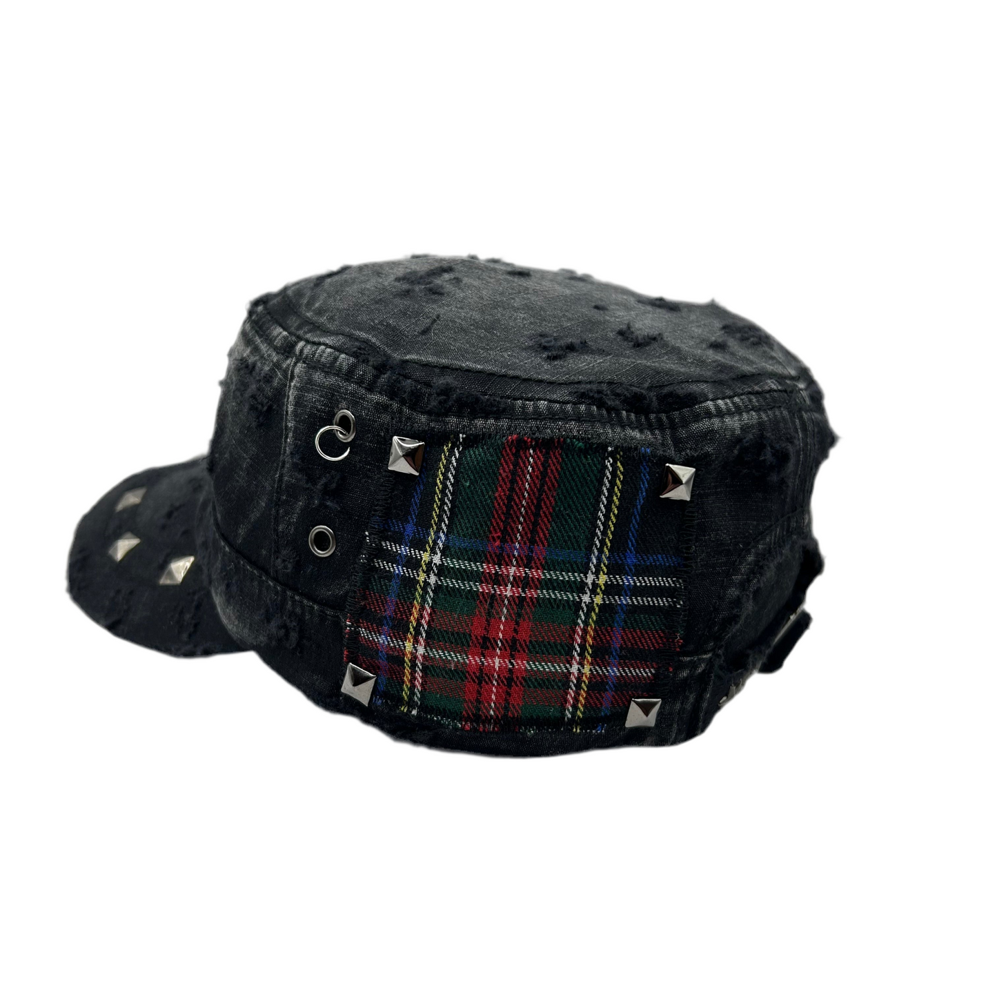 1 of 1 Handcrafted Military Cap–Tartan