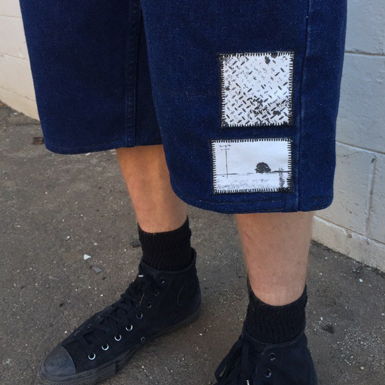 1 of 1 Handcrafted Dark Navy Edwin Jorts