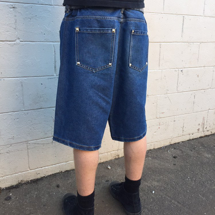 1 of 1 Handcrafted Navy Jorts