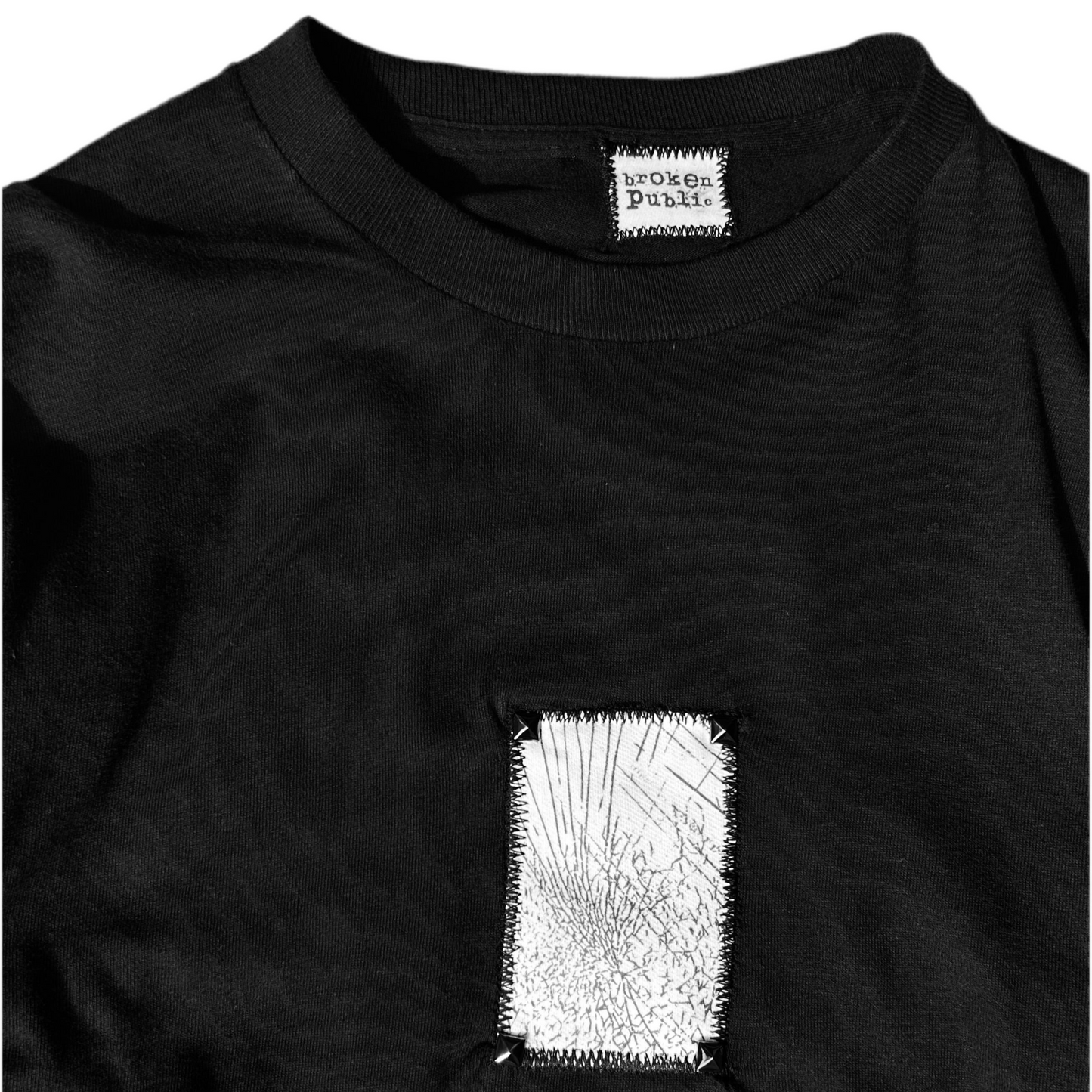 1 of 1 Black Patched Shirt–Broken