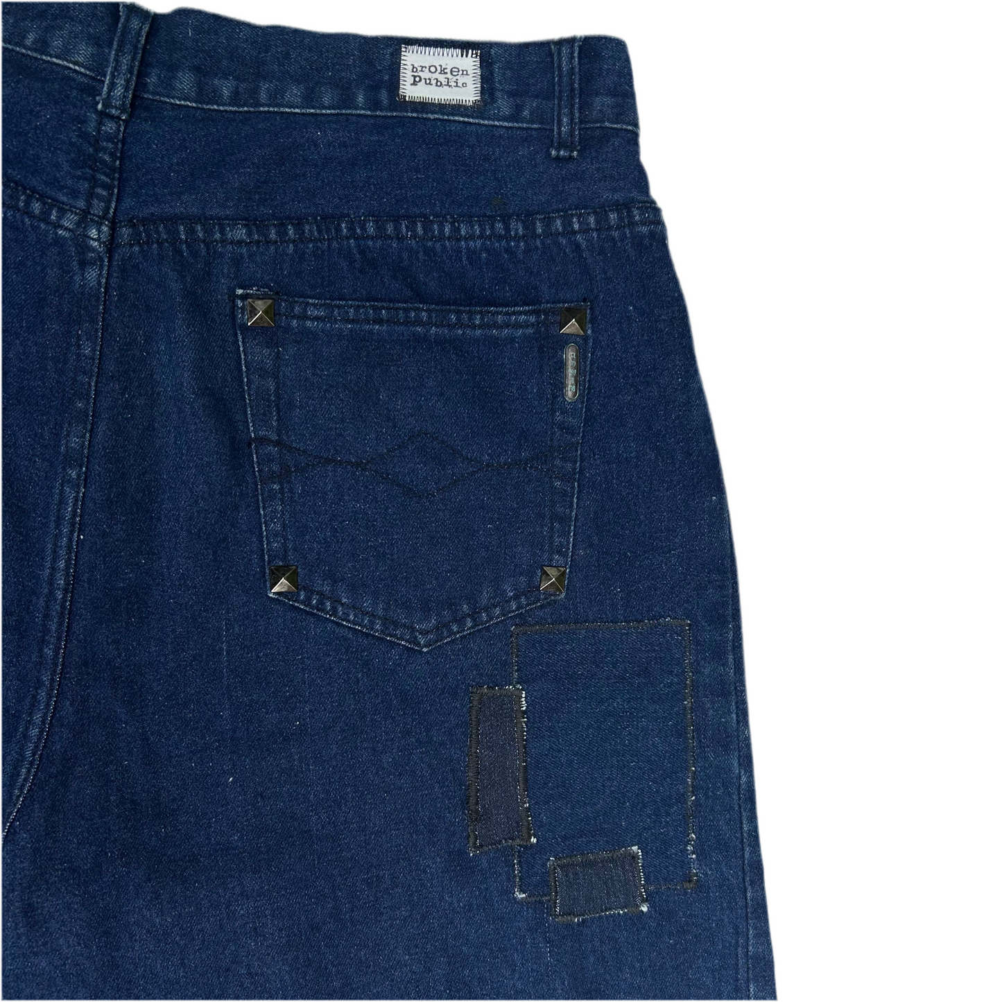 1 of 1 Handcrafted Dark Navy Edwin Jorts