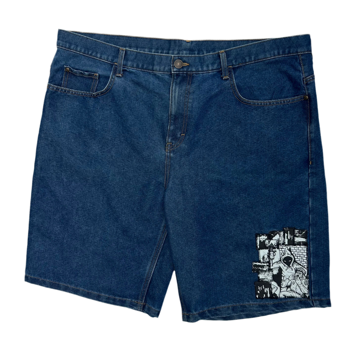 1 of 1 Handcrafted Navy Jorts