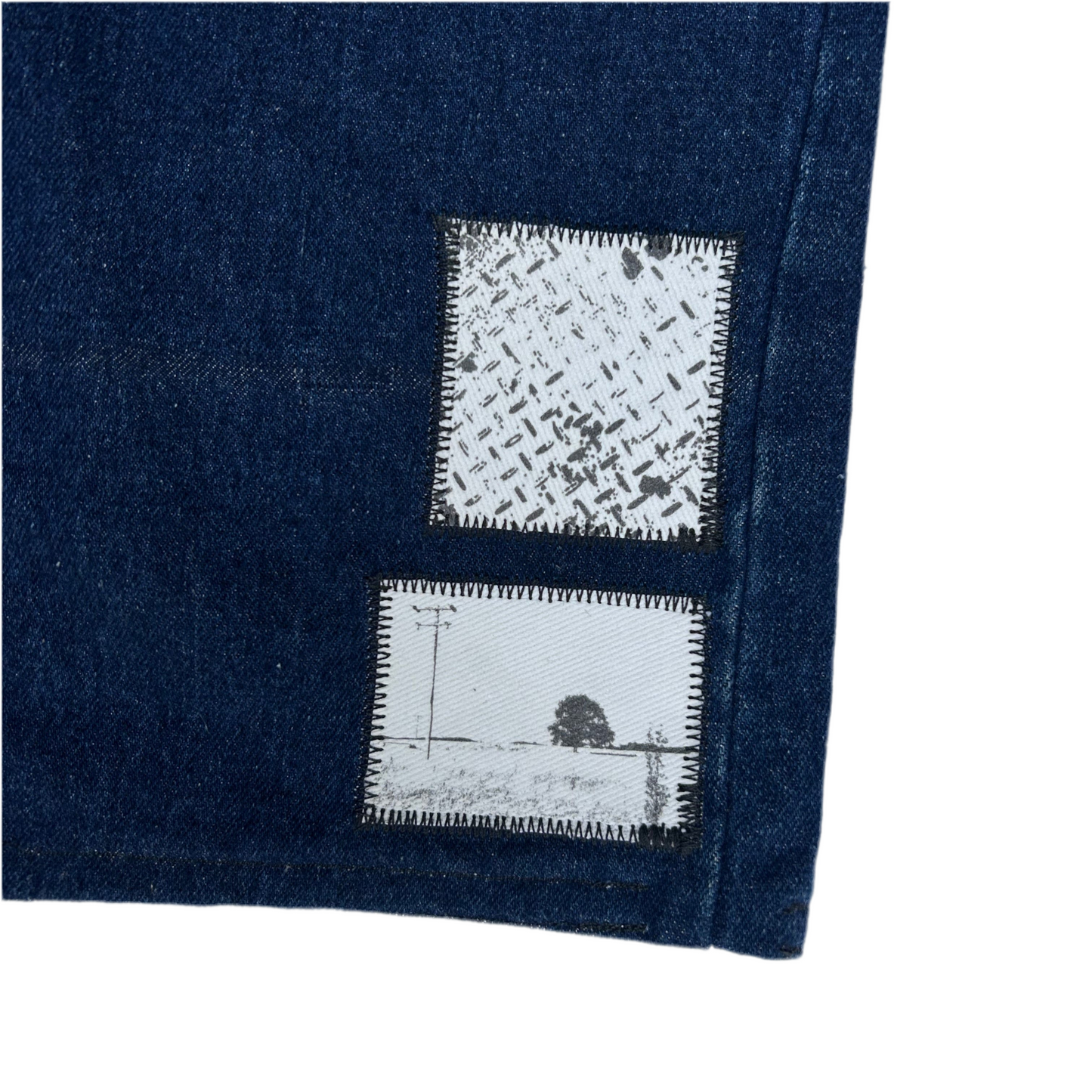 1 of 1 Handcrafted Dark Navy Edwin Jorts