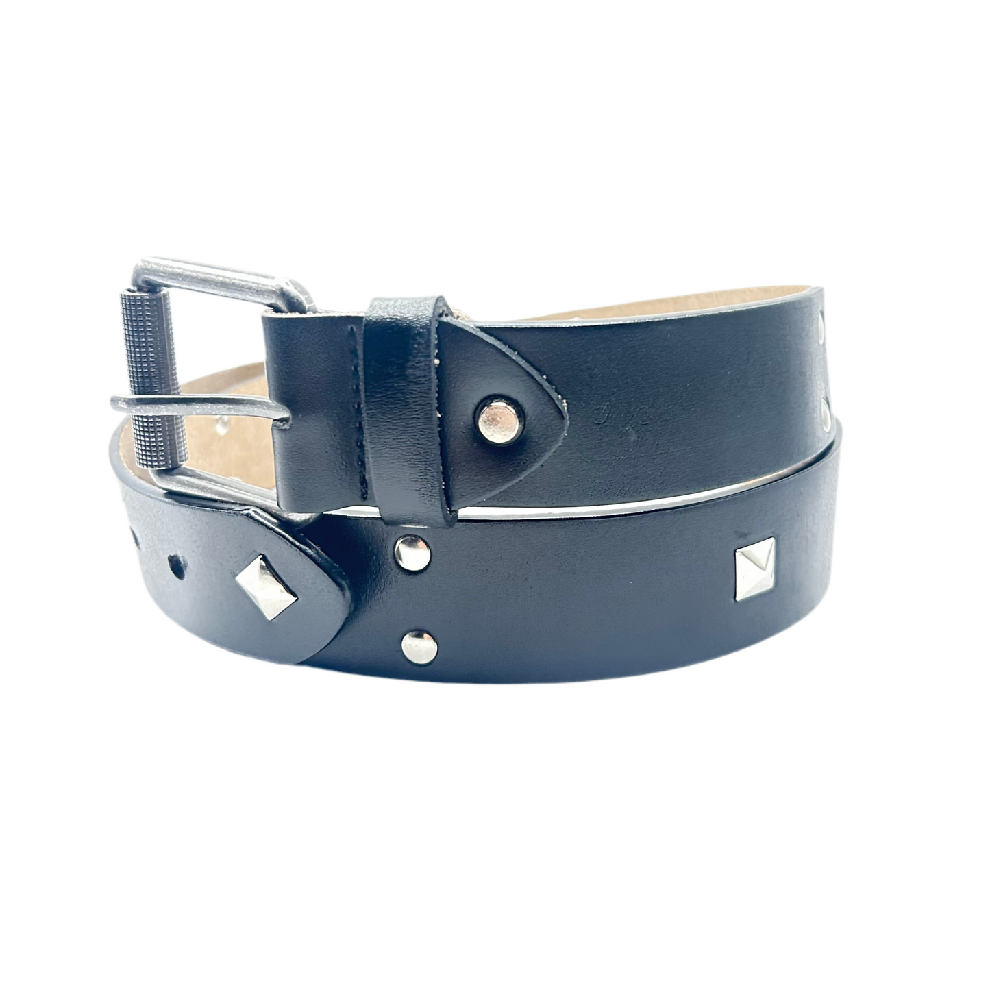 1 of 1 Handcrafted Genuine Leather Belt–Black