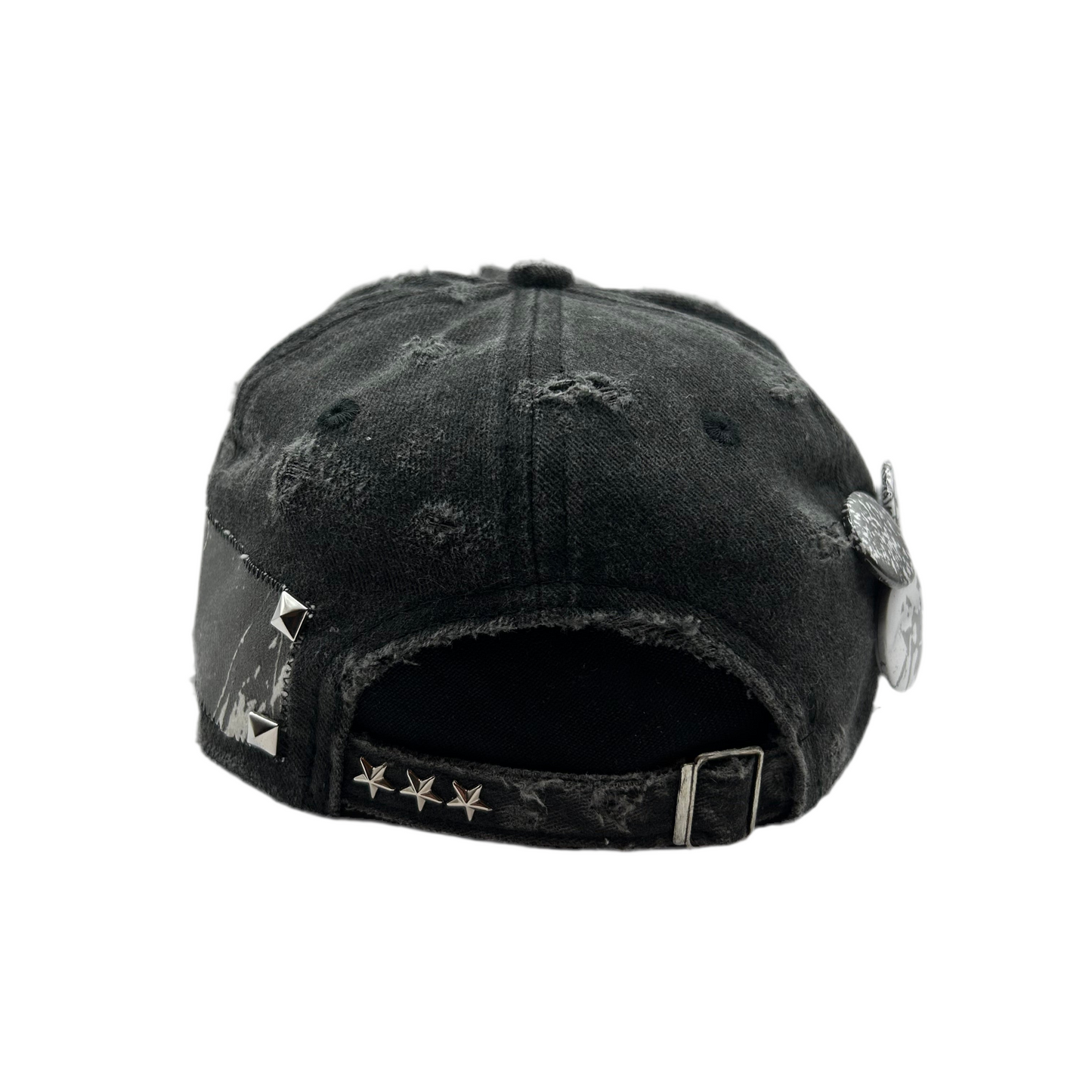 1 of 1 Handcrafted Baseball Cap–Washed Black
