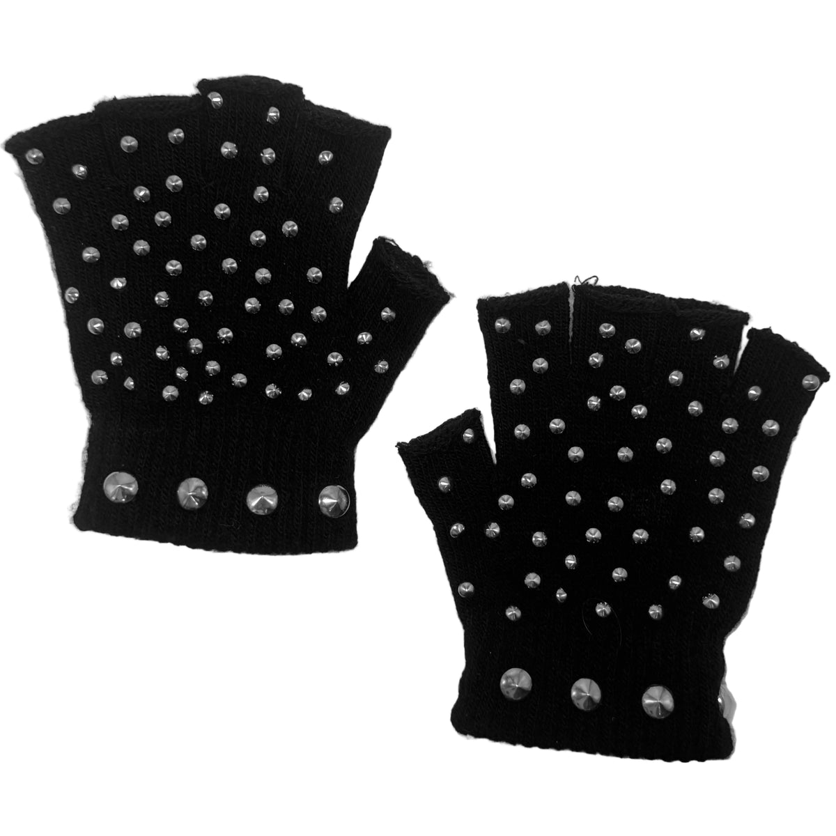 ‘dusters’ riveted fingerless gloves