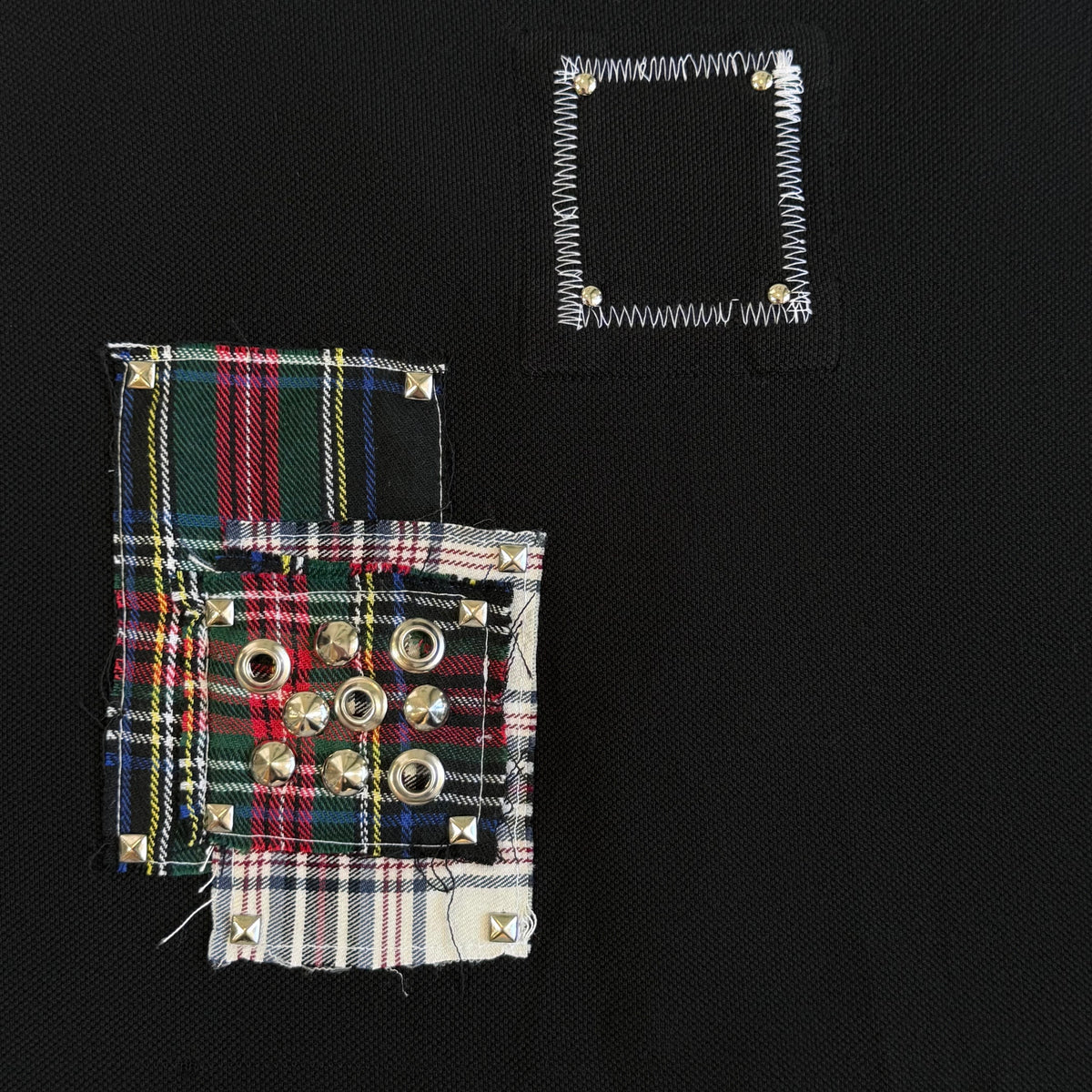 'glare' patchwork polo shirt