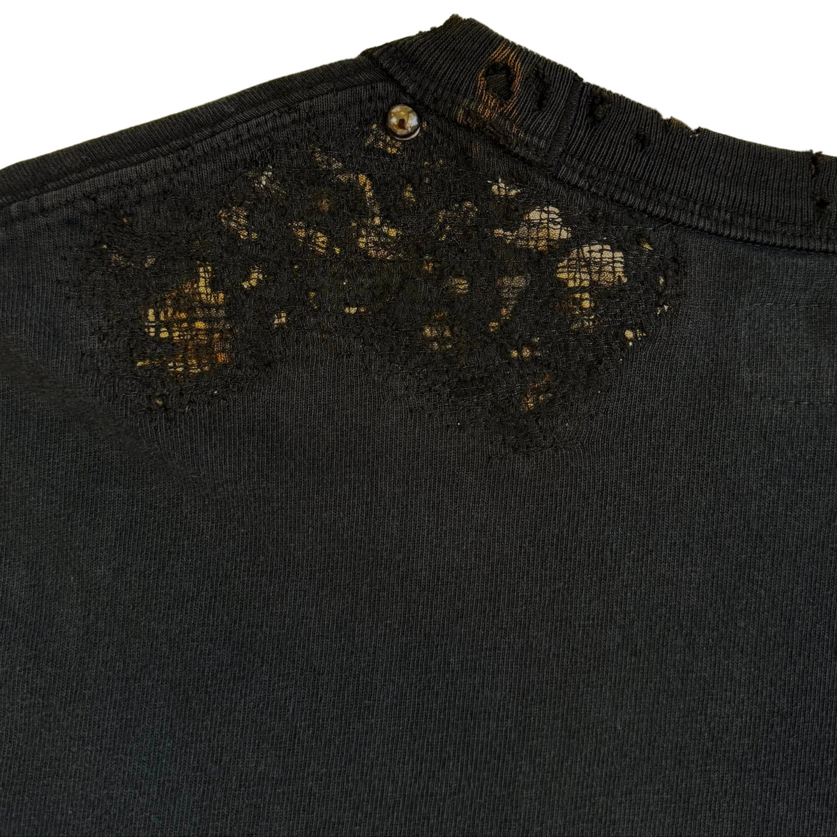 'backburn' camouflage boro patchwork tshirt