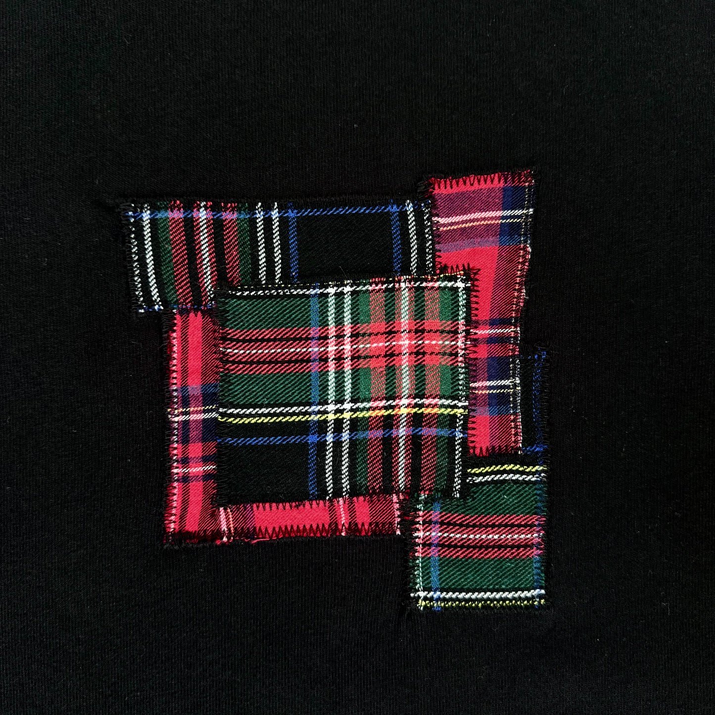 “Dark” Tartan Patchwork Shirt
