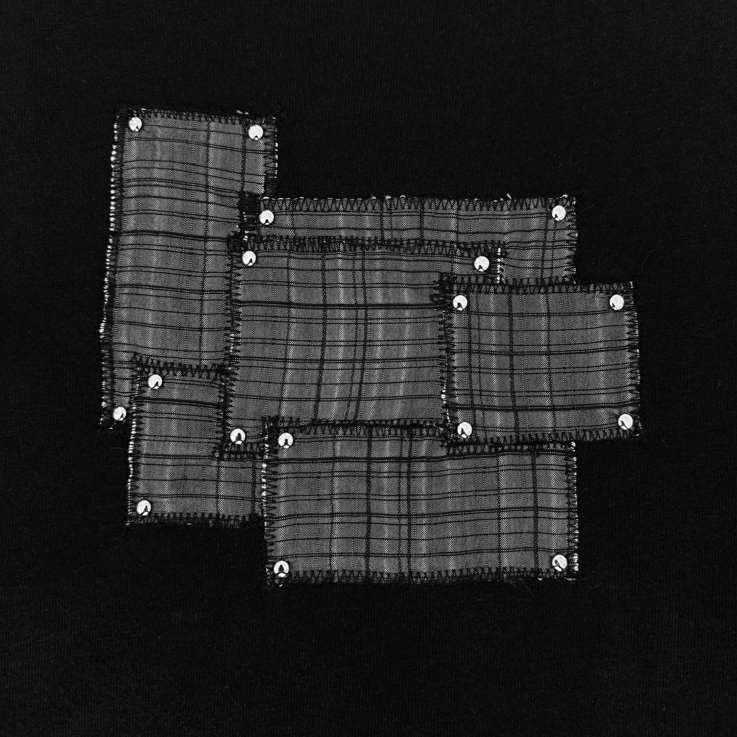 “Gunmetal” Tartan Patchwork Shirt