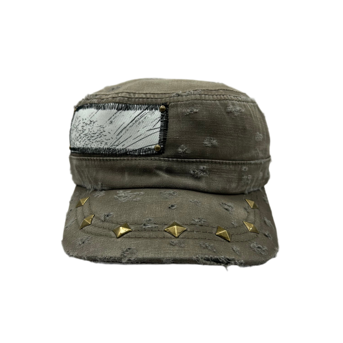 1 of 1 Handcrafted Military Cap–Sandstorm