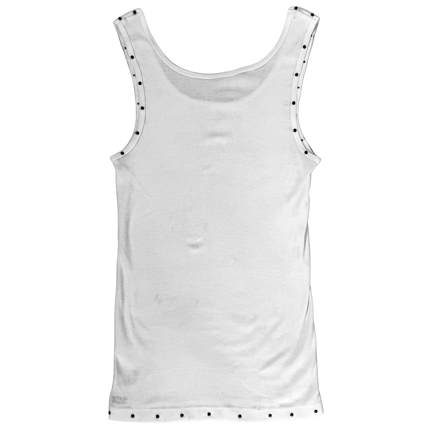 “Chalk” Riveted White Tank