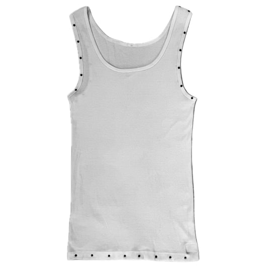 “Chalk” Riveted White Tank