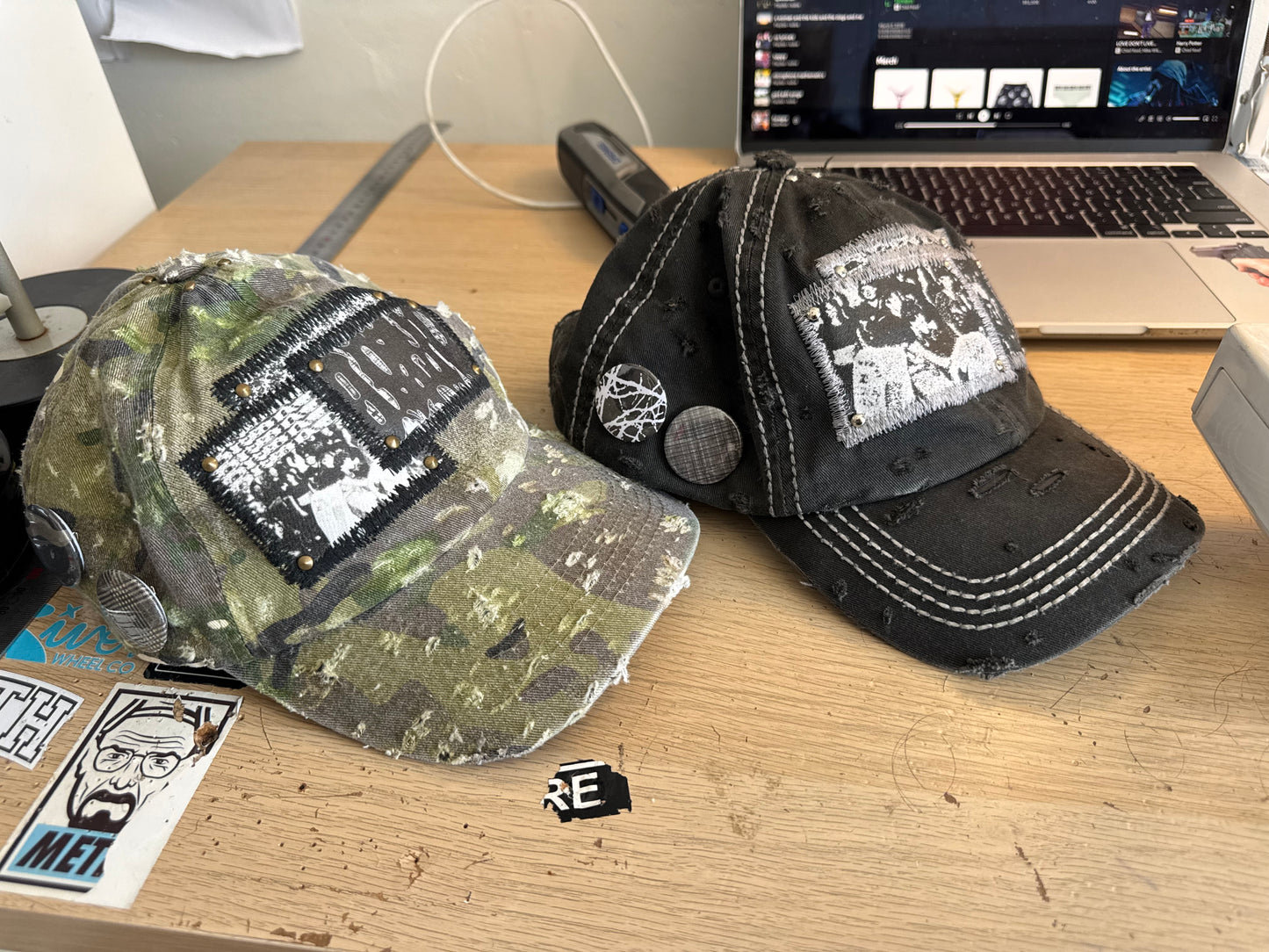 Custom caps—Jess
