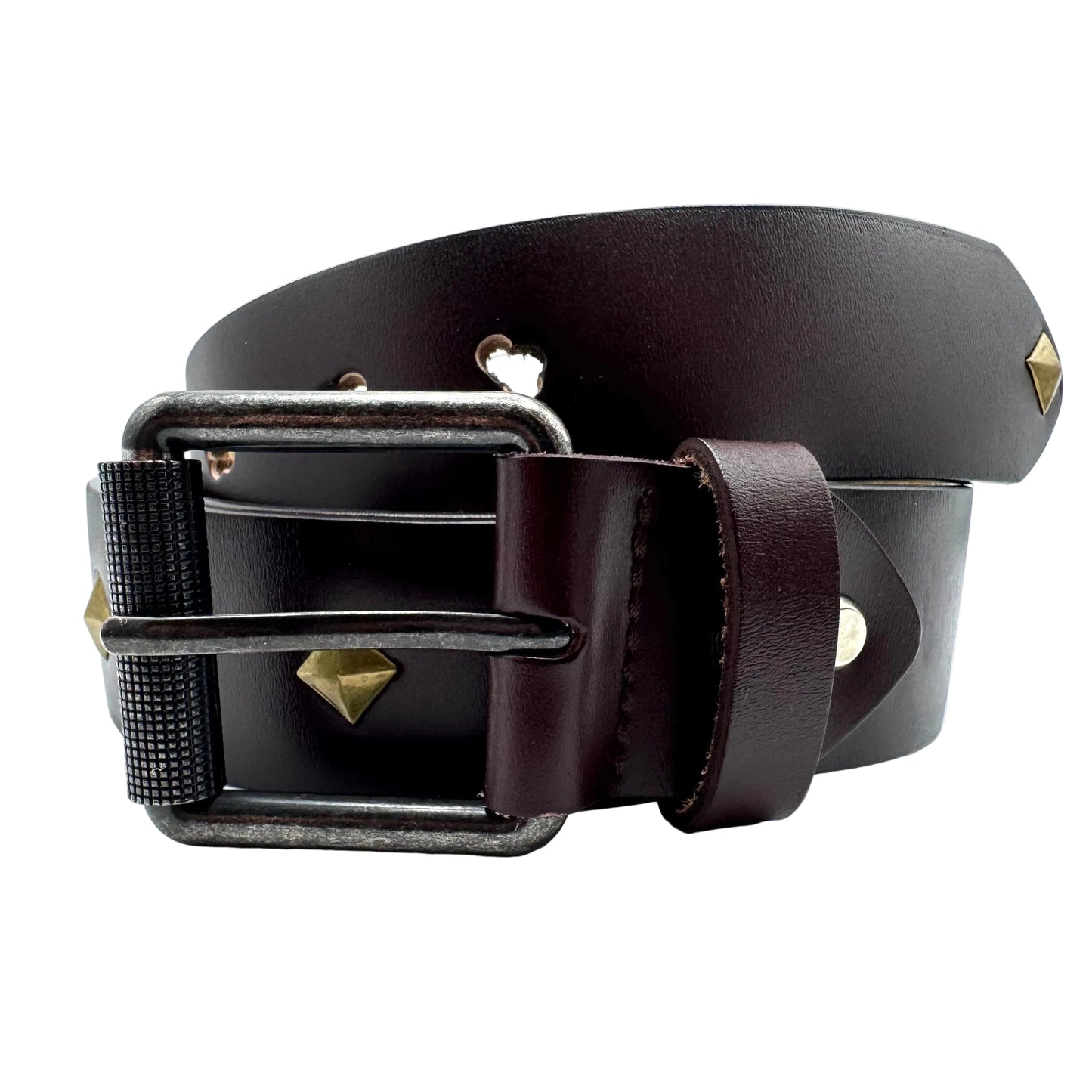 “Walnut” Studded Belt