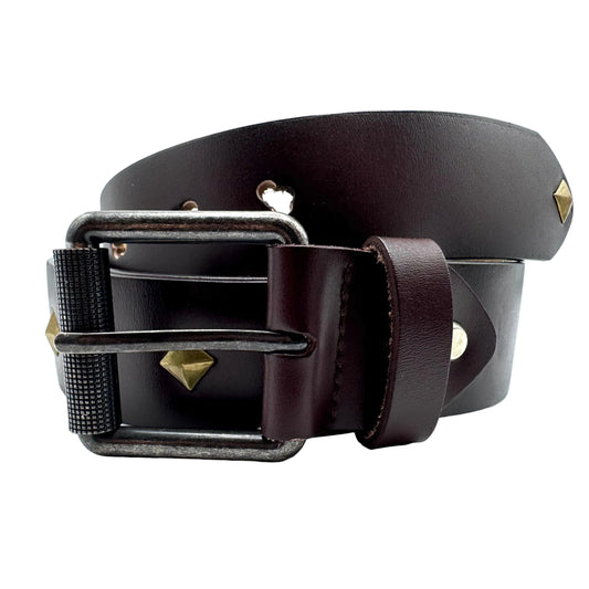 “Walnut” Studded Belt