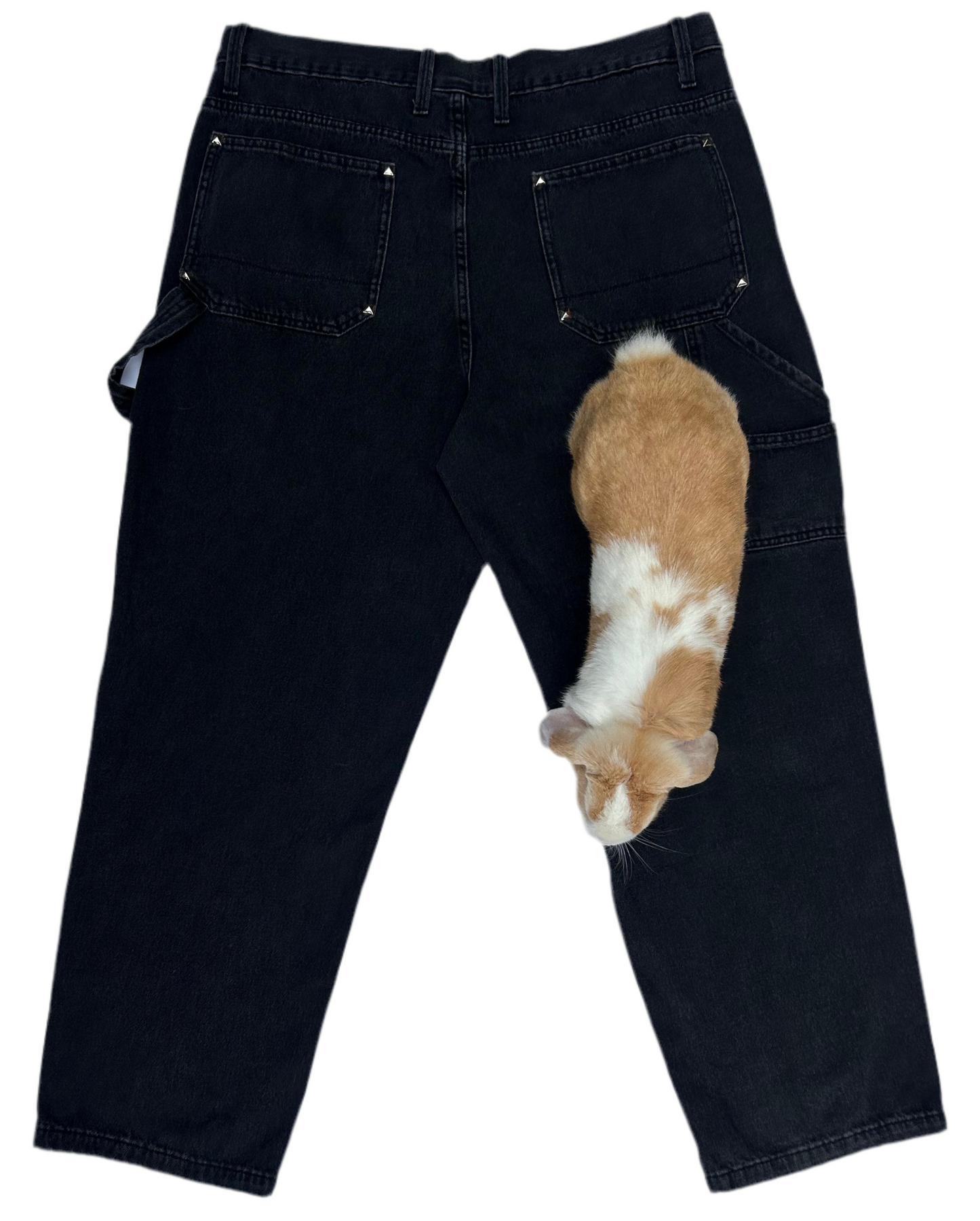 1 of 1 Handcrafted Black Carpenter Jeans