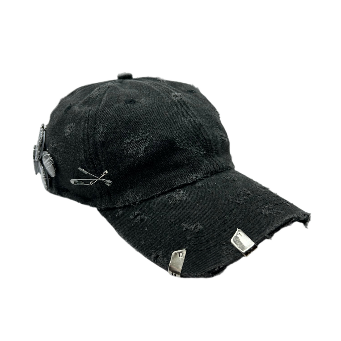 1 of 1 Handcrafted Baseball Cap–Washed Black