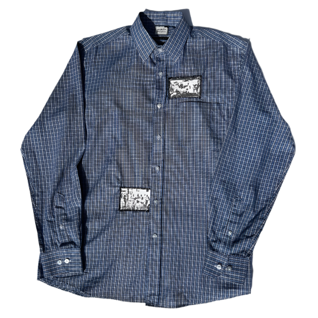 1 of 1 Patchwork Button Up–Azure