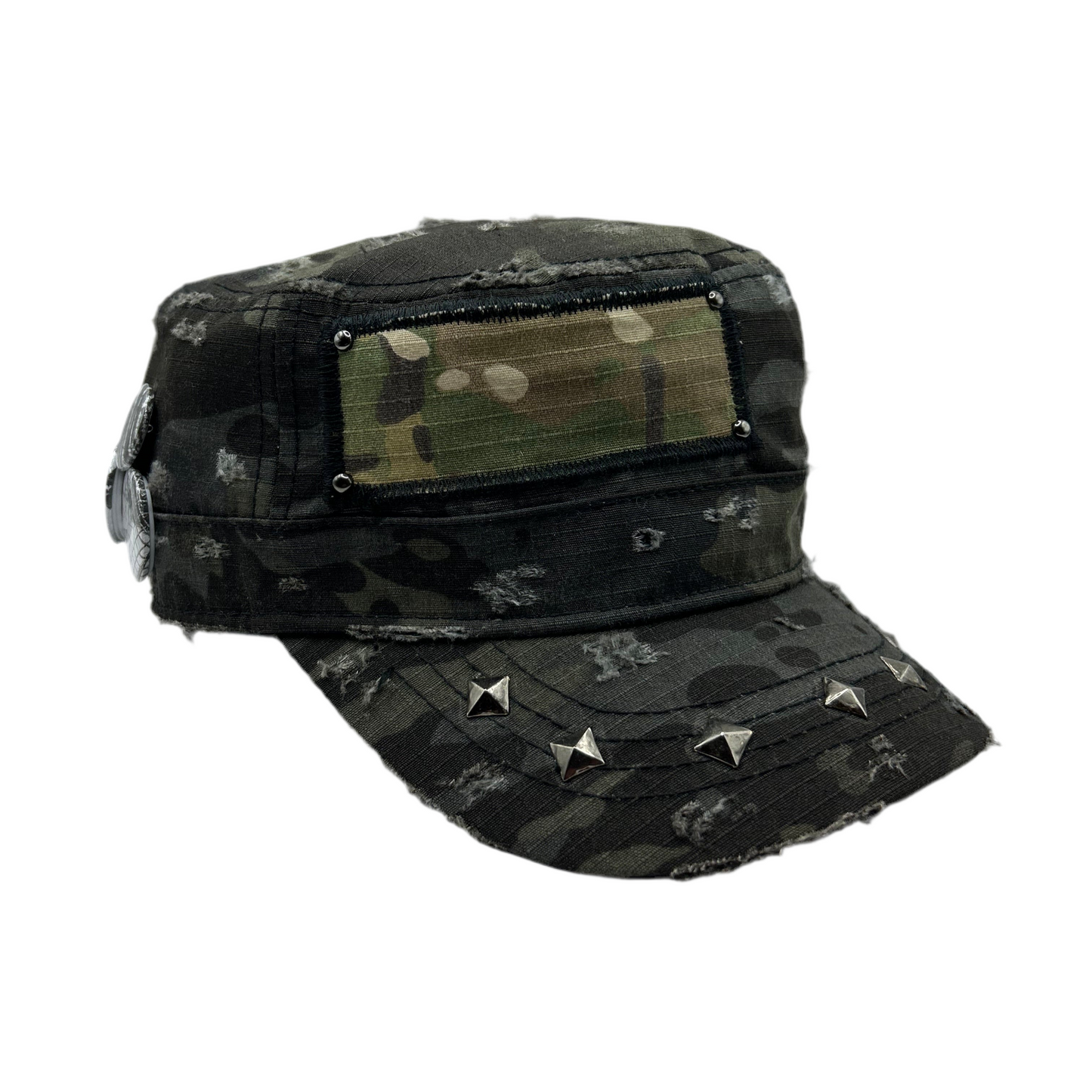 1 of 1 Handcrafted Military Cap–Night Camouflage