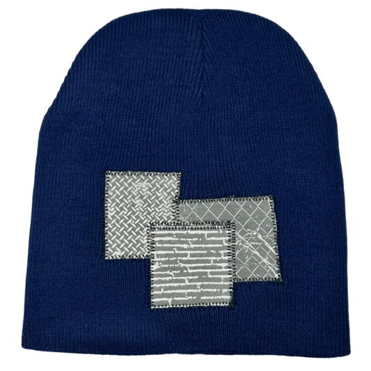 Custom Skully Beanie–Deep Blue