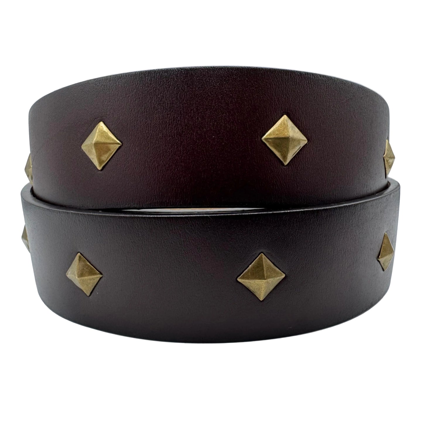 “Walnut” Studded Belt