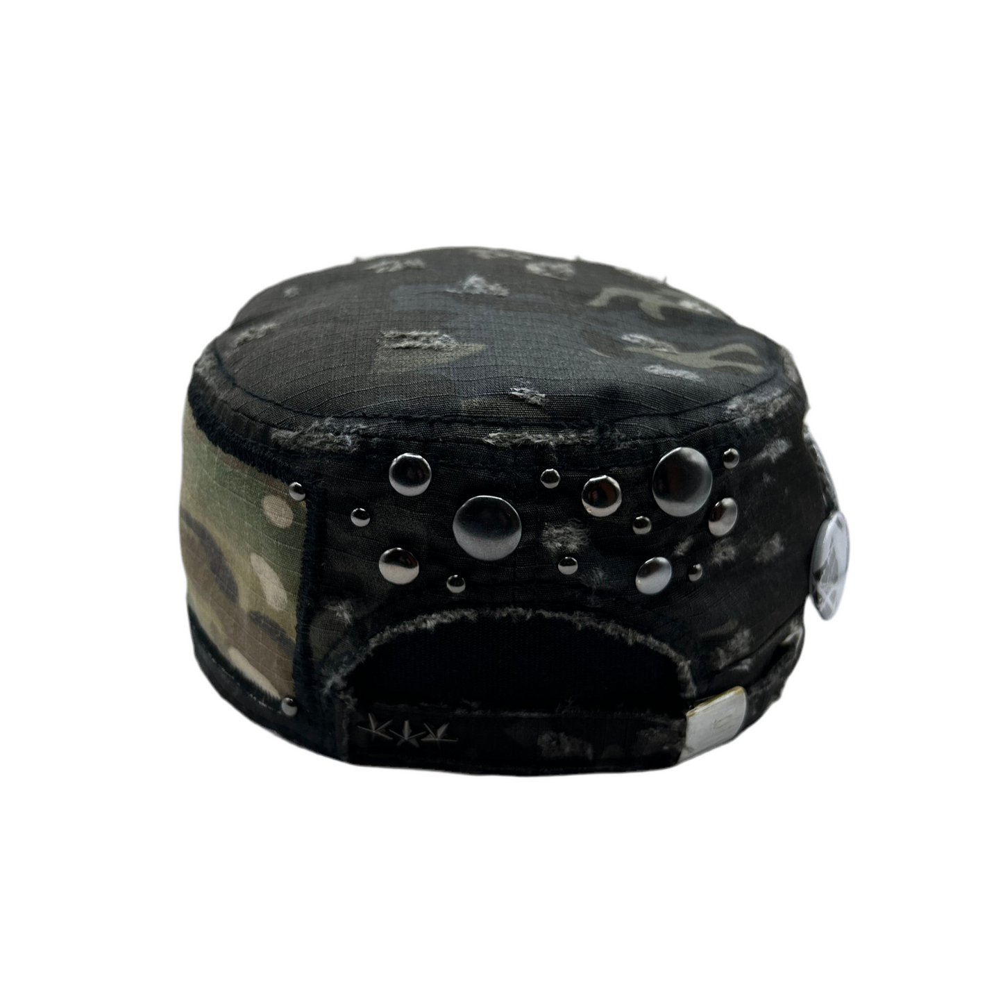 1 of 1 Handcrafted Military Cap–Night Camouflage