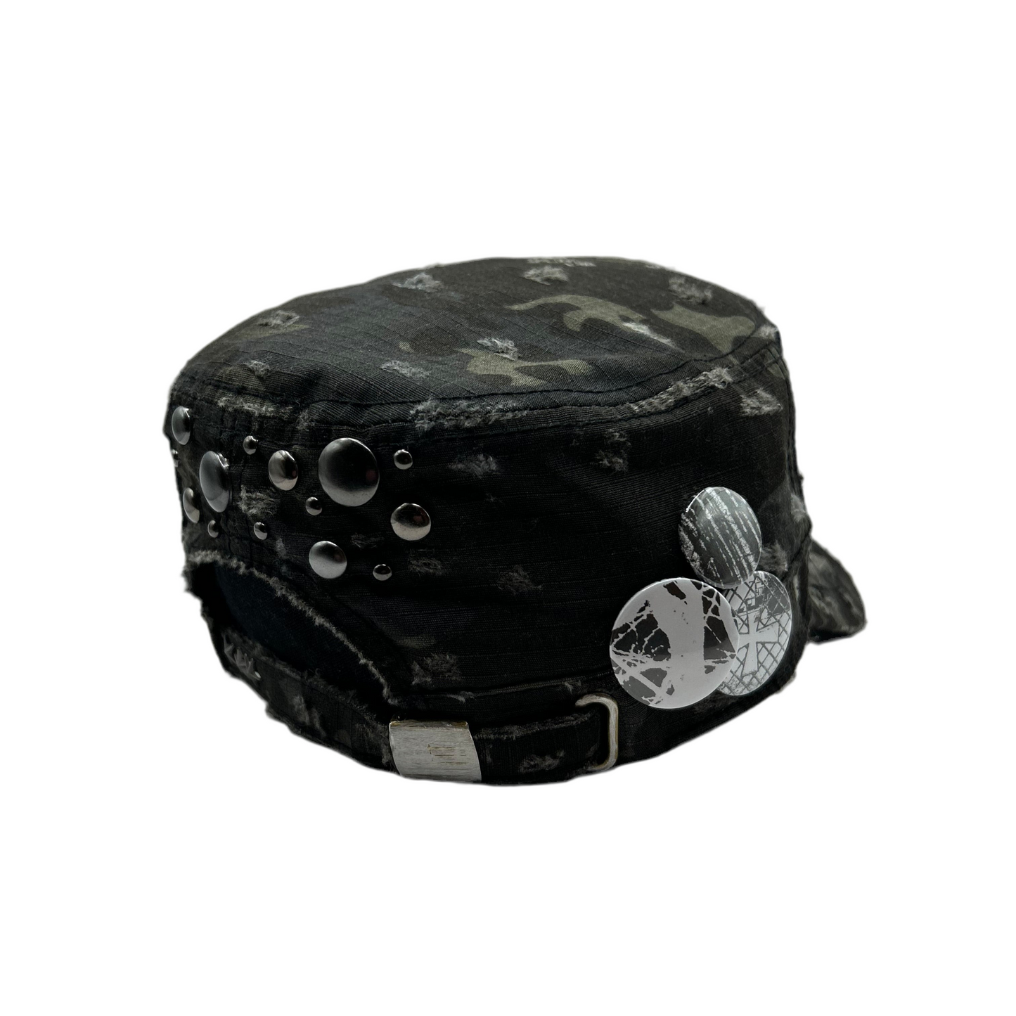 1 of 1 Handcrafted Military Cap–Night Camouflage