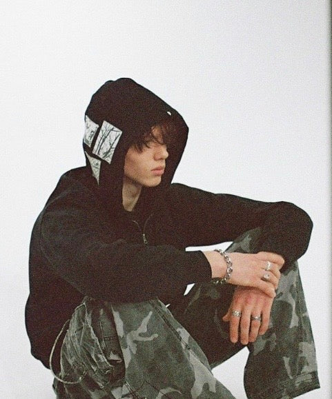 custom hooded zip up-Oblock