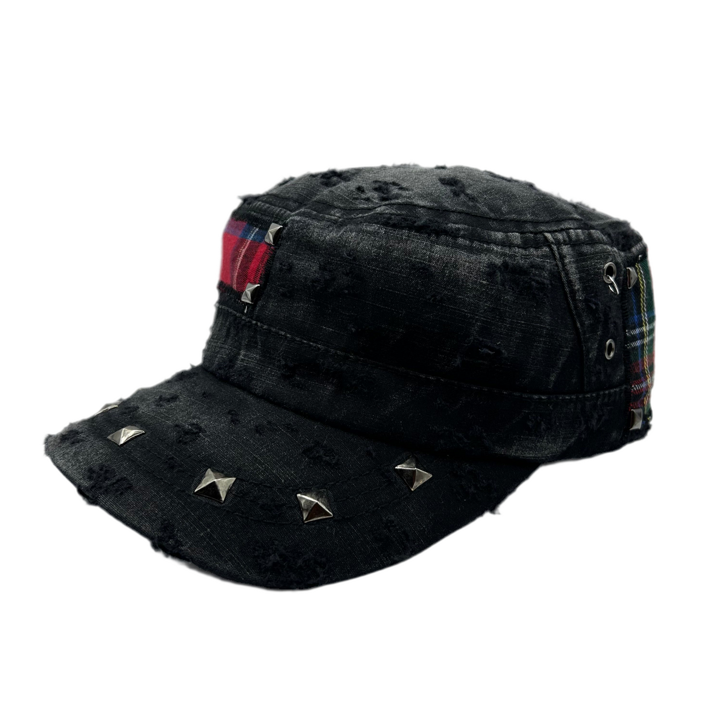 1 of 1 Handcrafted Military Cap–Tartan