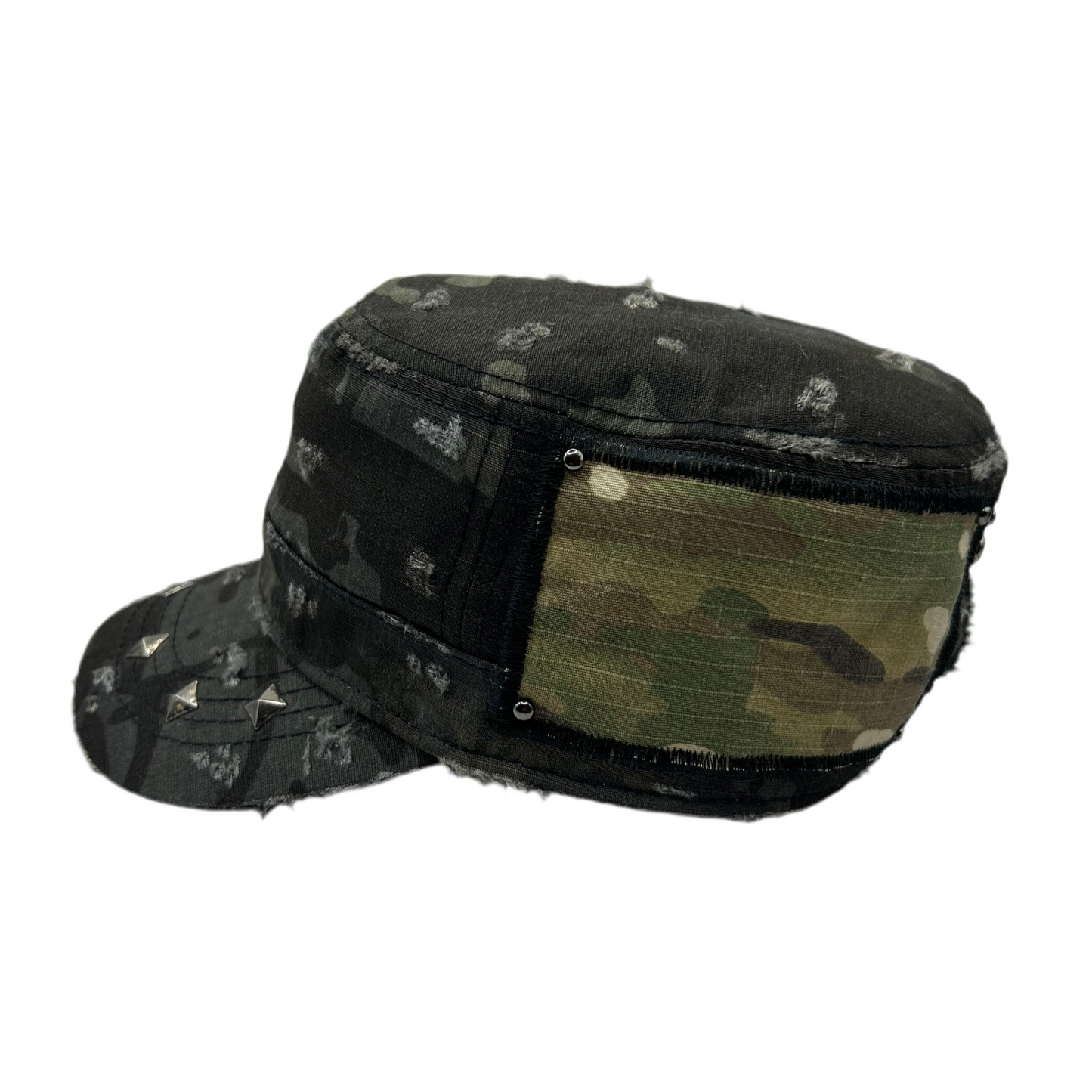 1 of 1 Handcrafted Military Cap–Night Camouflage