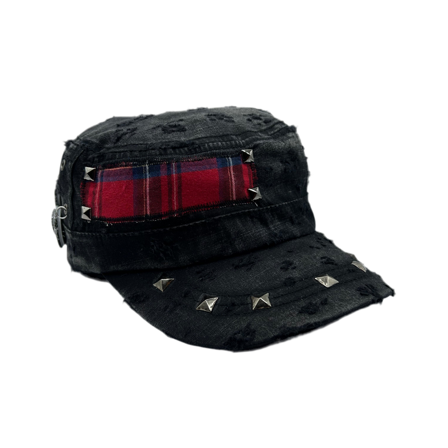 1 of 1 Handcrafted Military Cap–Tartan