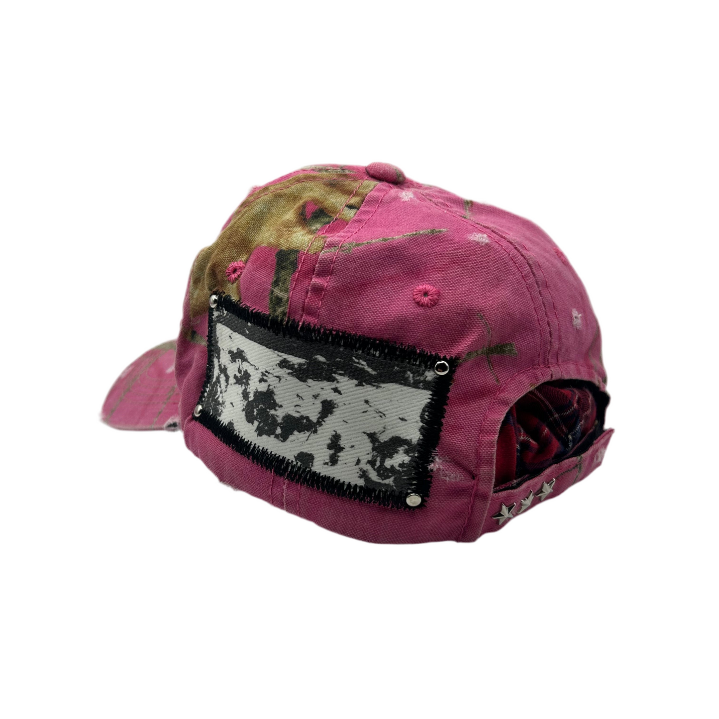 1 of 1 Handcrafted Military Cap–Pink Realtree