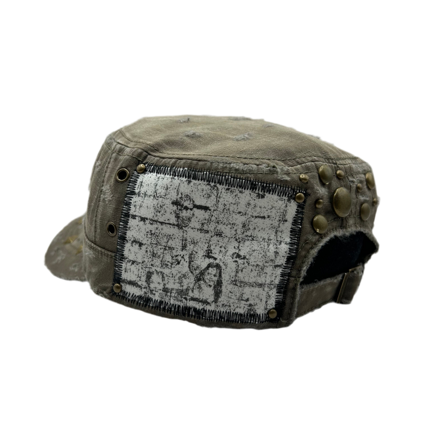 1 of 1 Handcrafted Military Cap–Sandstorm