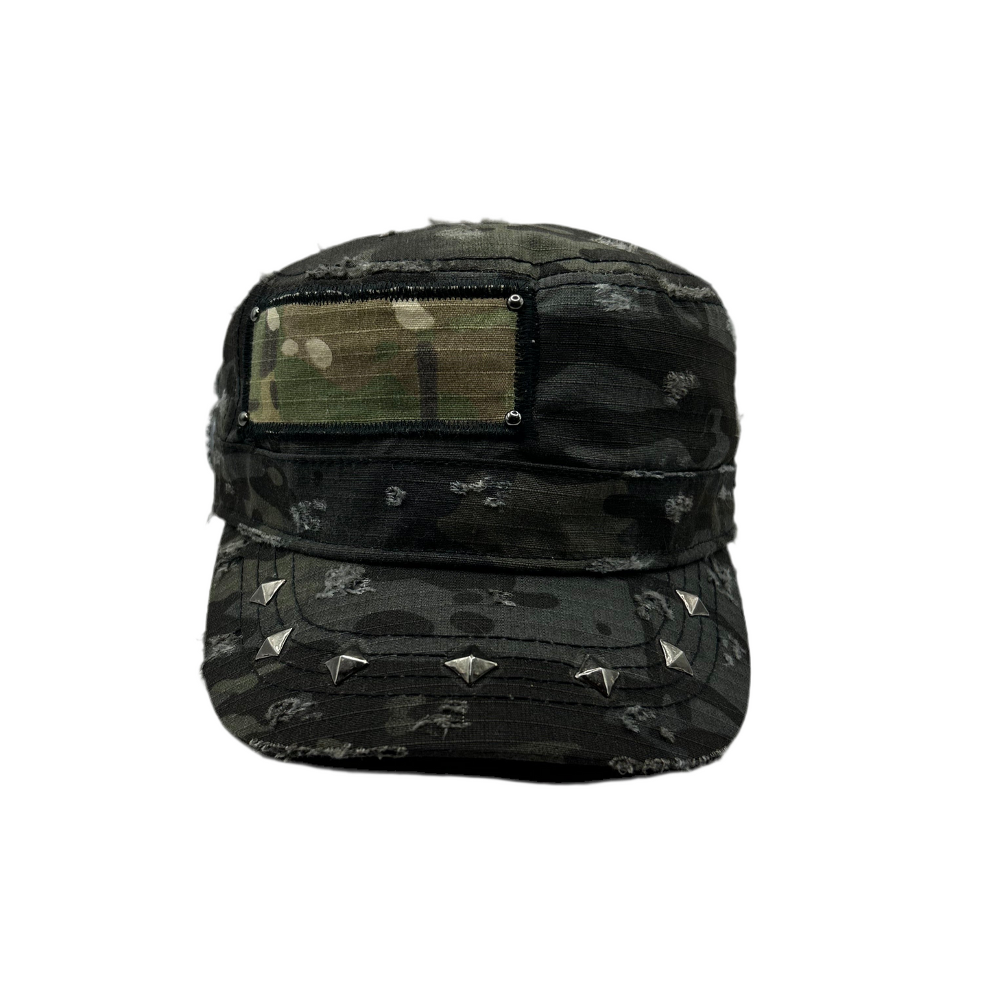 1 of 1 Handcrafted Military Cap–Night Camouflage