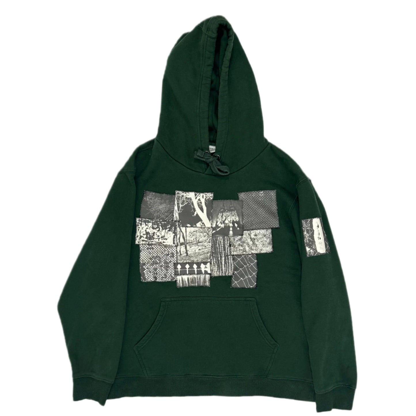 Custom Patchwork Hooded Sweatshirt