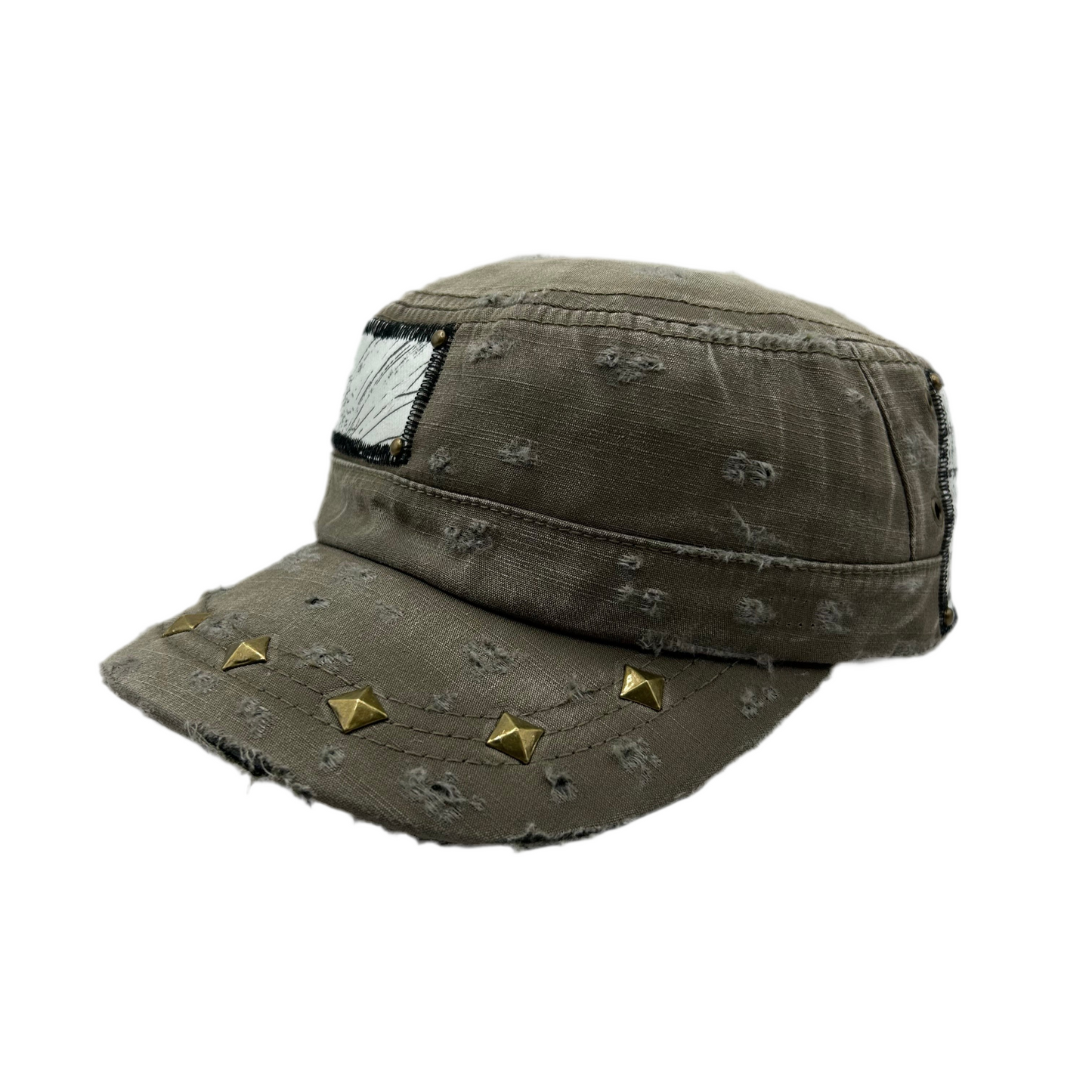 1 of 1 Handcrafted Military Cap–Sandstorm