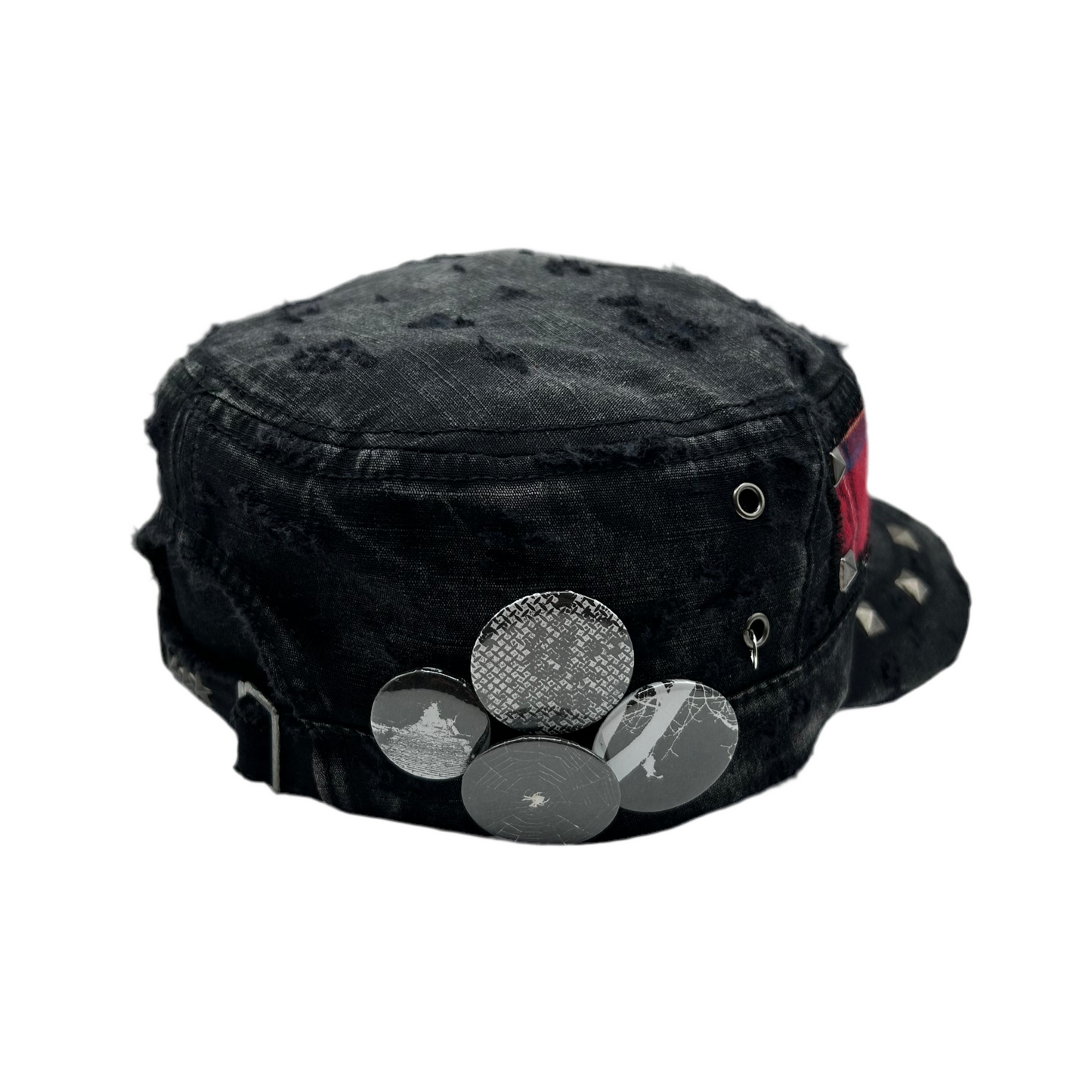 1 of 1 Handcrafted Military Cap–Tartan